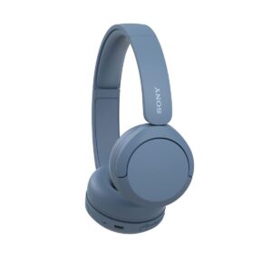 Sony WH-CH520 Wireless Bluetooth Headphones On Ear with Mic, Up to 50Hrs Battery, Quick Charge, DSEE Upscale, Multipoint Connectivity, Voice Assistant, Customized EQ-Blue Model : YY2958